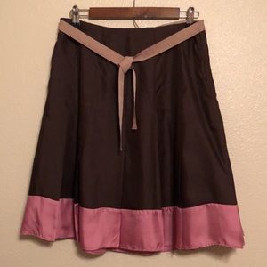 Gap Silk Pleated Skirt